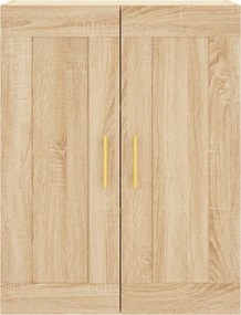 vidaXL Ντουλάπι Sonoma δρυς 69,5 x 34 x 180 εκ. από Επεξεργασμένο Ξύλο