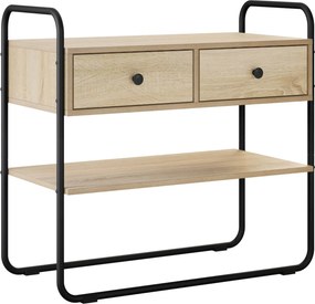vidaXL Τραπέζι κονσόλας Sonoma Δρυς 80 x 40 x 75 εκ.