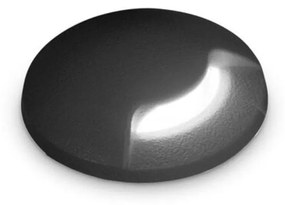 Φωτιστικό Δαπέδου Χωνευτό Way One Side 269504 3000K G9 1,7W 5x12cm Black Ideal Lux