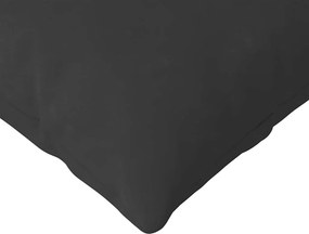 vidaXL Μαξιλάρι Καναπέ 2 pcs Μαύρο 120 x 40 cm ύφασμα
