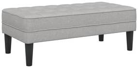 vidaXL Παγκάκι Cloud Γκρι 113x57x39 εκ. Υφάσματος