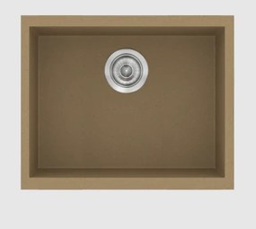 Sanitec Classic 341 metallic Coffee Ένθετος Νεροχύτης 50cm
