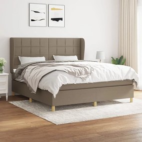 ΚΡΕΒΑΤΙ BOXSPRING ΜΕ ΣΤΡΩΜΑ TAUPE 180X200 ΕΚ. ΥΦΑΣΜΑΤΙΝΟ 3128545