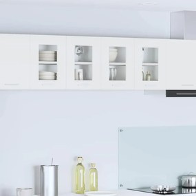 vidaXL Κρεμαστό ντουλάπι με αποθήκευση 2 pcs Λευκό 60 x 31 x 40 εκ