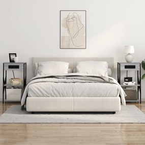 vidaXL Κομοδίνο Γκρι sonoma 41 x 31 x 76 εκ. Επεξεργασμένο ξύλο