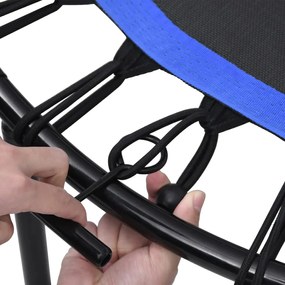vidaXL Τραμπολίνο με Λαβή Στήριξης και Προστατευτικό Μαξιλάρι 102 εκ.