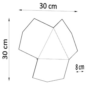 Sollux Φωτιστικό τοίχου Tre 2,ατσάλι,2xG9/40w