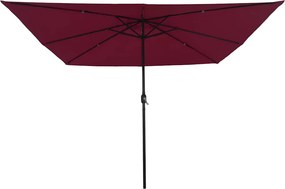 vidaXL Ομπρέλα Κήπου Βεραμάν Κόκκινο 295 x 295 x 245 εκ