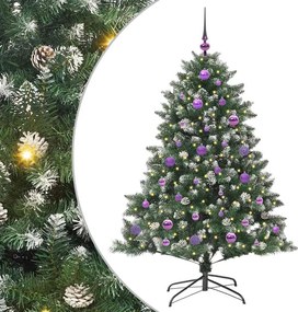 vidaXL Τεχνητό Χριστουγεννιάτικο Δέντρο με 150 LED Πράσινο 150 cm