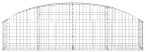 vidaXL Συρματοκιβώτιο Τοξωτό 200x30x40/60εκ. από Γαλβανισμένο Σίδερο