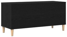 vidaXL Ντουλάπι Δίσκων Μαύρο Δρυς 100x38x48 εκ Επεξεργασμένο Ξύλο