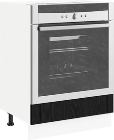 vidaXL Ντουλάπι φούρνου LUCCA Μαύρη Δρυς 60 x 46 x 81,5 εκ