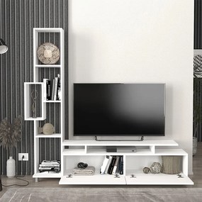 Σύνθεση τηλεόρασης Tulip λευκό 160x30x160εκ