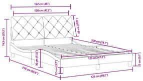 ΠΛΑΙΣΙΟ ΚΡΕΒΑΤΙΟΥ ΜΕ ΚΕΦΑΛΑΡΙ ΜΠΛΕ 120X200 ΕΚ. ΒΕΛΟΥΔΙΝΟ 3207915