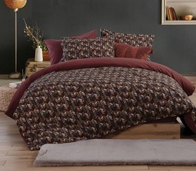 Σετ Παπλωματοθήκη Μονή Stream Bordo 1x(160x230) + 1x(52×72) - Nef-Nef Homeware