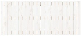 vidaXL Κεφαλάρι Τοίχου Λευκό 140x3x60 εκ. από Μασίφ Ξύλο Πεύκου