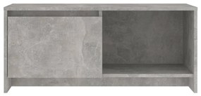 vidaXL Έπιπλο Τηλεόρασης Γκρι Σκυροδέματος 90x35x40 εκ. Επεξ. Ξύλο