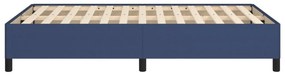 vidaXL Πλαίσιο Κρεβατιού χωρίς στρώμα Μπλε 120x190 εκ. Υφασμάτινο