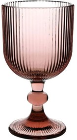 Ποτήρια Κρασιού Κολωνάτα (Σετ 6Τμχ) 8436-01 350ml Purple Ankor Γυαλί