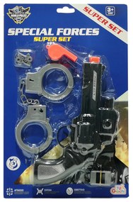 Σετ Παιχνιδιού Special Forces Μαύρο/Ασημί/Πλαστικό 22cm