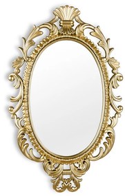 Καθρέπτης Διακοσμητικός Οβάλ 44,5*Υ73 cm Χρυσαφί Mirrors &amp; More Sissi Gold Plastic 1270179