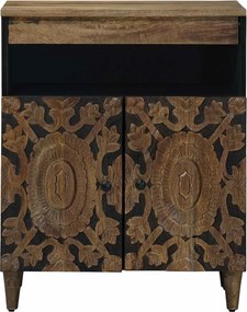 vidaXL Πλαϊνό γραφείο Καφέ 60 x 33 x 75 cm Στερεό ξύλο μάνγκο