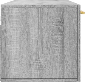 vidaXL Ντουλάπι Τοίχου Γκρι Sonoma 100x36,5x35 εκ. Επεξεργασμένο Ξύλο