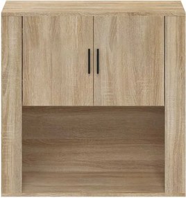 vidaXL Ντουλάπι Τοίχου Sonoma Δρυς 80x33x80 εκ. Επεξεργασμένο Ξύλο