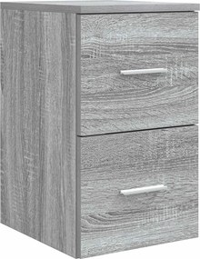 vidaXL Ντουλάπι Μπάνιου Γκρι Sonoma 30 x 44,5 x 50 εκ.
