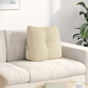 vidaXL Μαξιλάρι Πλάτης Κρεμ 45 x 24 x 50 εκ ύφασμα