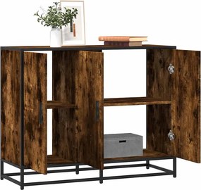 vidaXL Sideboard Καπνιστή δρυς 94x35x76 cm Κατασκευασμένο ξύλο