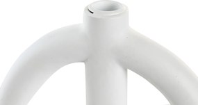 Πολύφωτο DKD Home Decor Scandi 21,5 x 21,5 x 23 cm Λευκό Ρητίνη