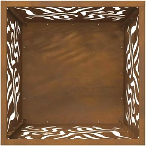 vidaXL Φωτιά Καφέ 40 x 40 x 40 cm Ατσάλι σκληρυθέν στον αέρα