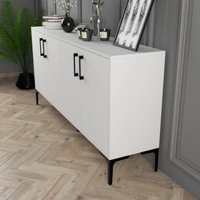 Stewehome Ξύλινος Μπουφές Μοντέρνος 160x35x78 cm