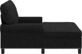 vidaXL Χαλάρωση με μαξιλάρι Μαύρο 91 x 157 x 91 εκ. ύφασμα