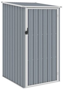vidaXL Αποθήκη Κήπου Γκρι 87 x 98 x 159 εκ. από Γαλβανισμένο Ατσάλι