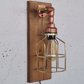 Φωτιστικό Τοίχου - Απλίκα 791EVL1607 14x16x40cm 1xE27 200W Rose Gold Opviq