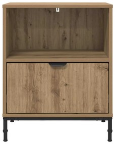 vidaXL Κομοδίνο artisan δρυς 49 x 36 x 61 εκ Επεξεργασμένο ξύλο