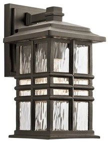Φανάρι Απλίκα Φωτιστικό Τοίχου 1xE27 IP44 30cm Beacon Square Elstead Lighting KL-BEACON-SQUARE-S-OZ Μπρονζέ