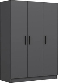 Τριφυλλη Ντουλαπα Ανθρακι KALEO 52x90x190