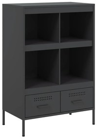 vidaXL Ντουλάπι Μαύρο 68 x 39 x 101,5 εκ. από Χάλυβα
