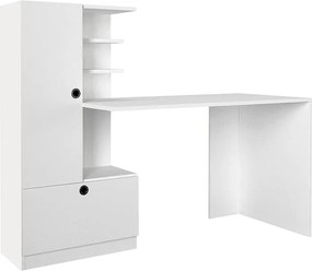 Γραφείο εργασίας Domingo Megapap χρώμα λευκό 149,5x60x120εκ.