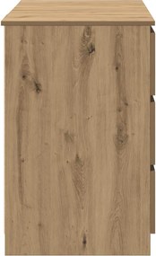 vidaXL Γραφείο Τεχνίτης Δρυς 140 x 50 x 77 εκ. από Μοριοσανίδα