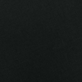 vidaXL Μπερζέρα Μαύρη Υφασμάτινη με Υποπόδιο