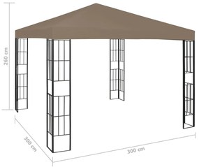 Κιόσκι Taupe 3 x 3 μ. - Μπεζ-Γκρι