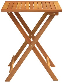 vidaXL Πτυσσόμενο Τραπέζι Κήπου Τετράγωνο 60x60x72 εκ Μασίφ Ξύλο Ακακίας