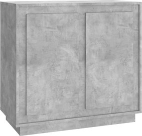vidaXL Ντουλάπι Γκρι Σκυροδέματος 80x34x75 εκ. Επεξεργασμένο Ξύλο