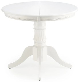 Τραπέζι Houston 809, Άσπρο, 75x90x90cm, 27 kg, Επιμήκυνση, Ινοσανίδες μέσης πυκνότητας, Φυσικό ξύλο καπλαμά, Ξύλο | Epipla1.gr