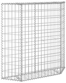 vidaXL Συρματοκιβώτιο-Γλάστρα Υπ. Τραπέζιο 100x20x100 εκ Γαλβ. Χάλυβας