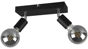 Φωτιστικό Οροφής - Σποτ Vannes R80182032 2xE27 40W 9x26x12cm Black Mat RL Lighting Metal